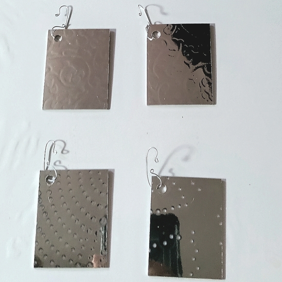 NEW (4x) Silver Italian Muro Christmas Ornaments Set! Handcrafted. Hand-painted. - Picture 8 of 8